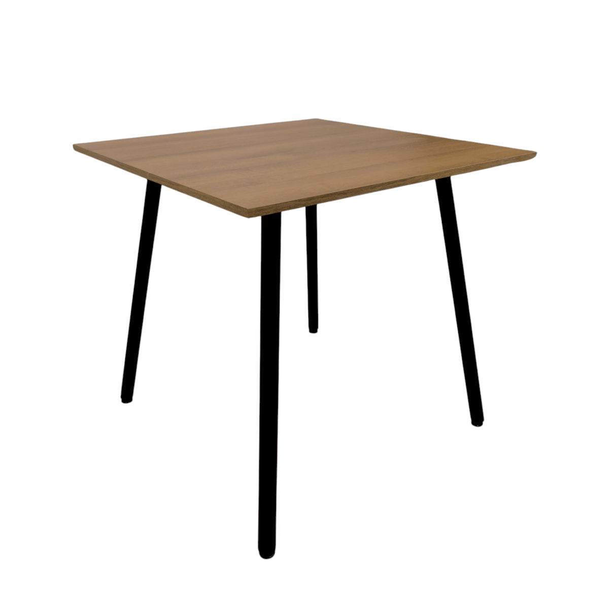 Comedor Look Amaretto y Negro 90x75cm Cuadrado de Cuatro Puestos y sin Sillas - Comedores | Bylmo