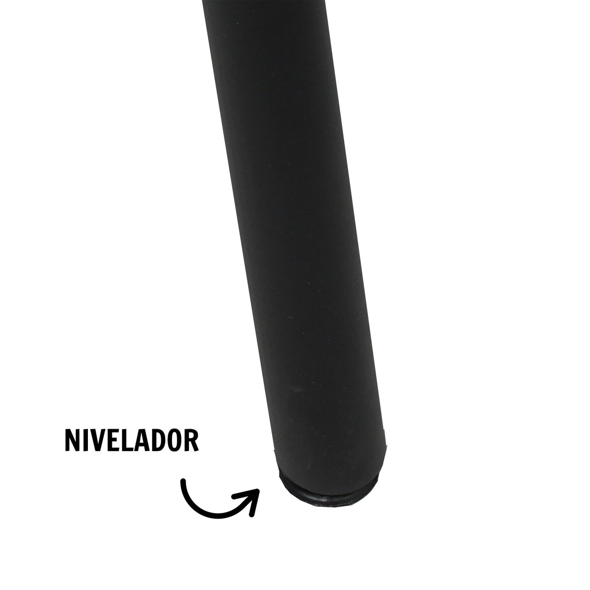 Comedor Look Amaretto y Negro 90x75cm Cuadrado de Cuatro Puestos y sin Sillas - Comedores | Bylmo