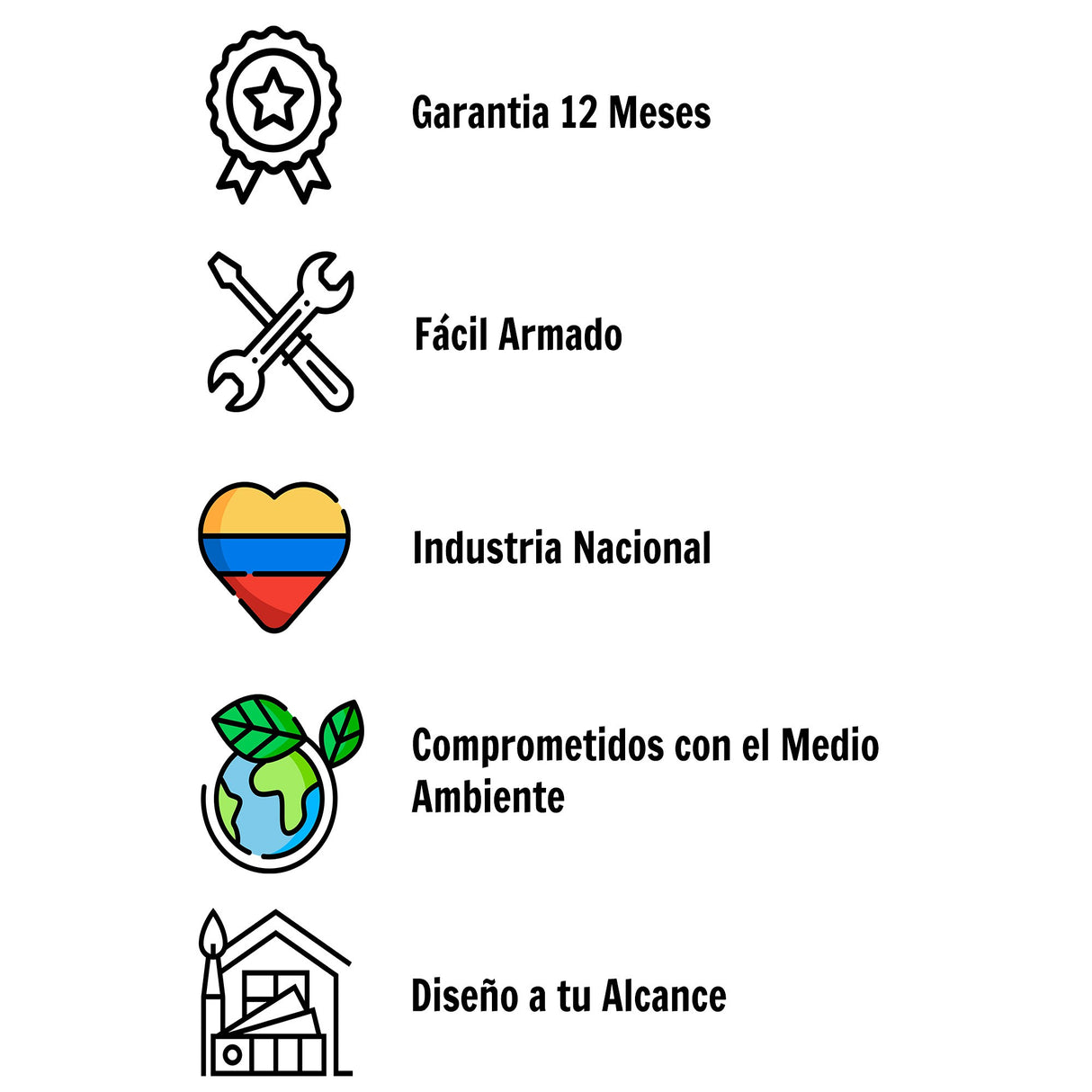 Comedor Look Amaretto y Negro 90x75cm Cuadrado de Cuatro Puestos y sin Sillas - Comedores | Bylmo