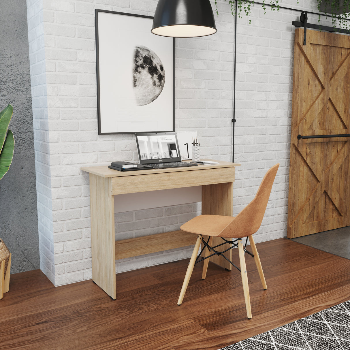 Escritorio ROVERE 100x76.9cm Con Un Cajón - Escritorios y Archivadores | Bylmo