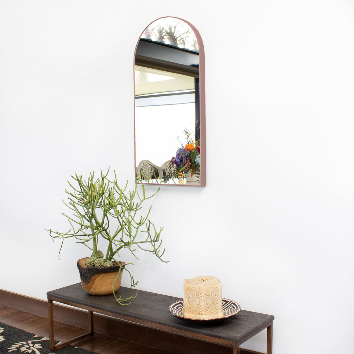 Espejo de Pared Ibiza Cobre 60x120cm Arco Superior con Marco Metalico - ESPEJOS DE PARED | Bylmo