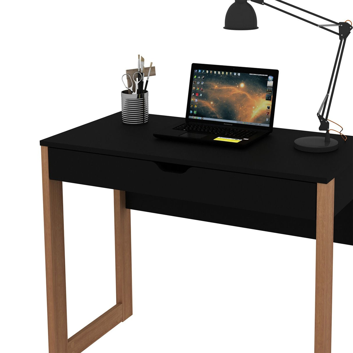 Escritorio Ámsterdam Almendra 90 cm con Cajón - Escritorios y Archivadores | Bylmo