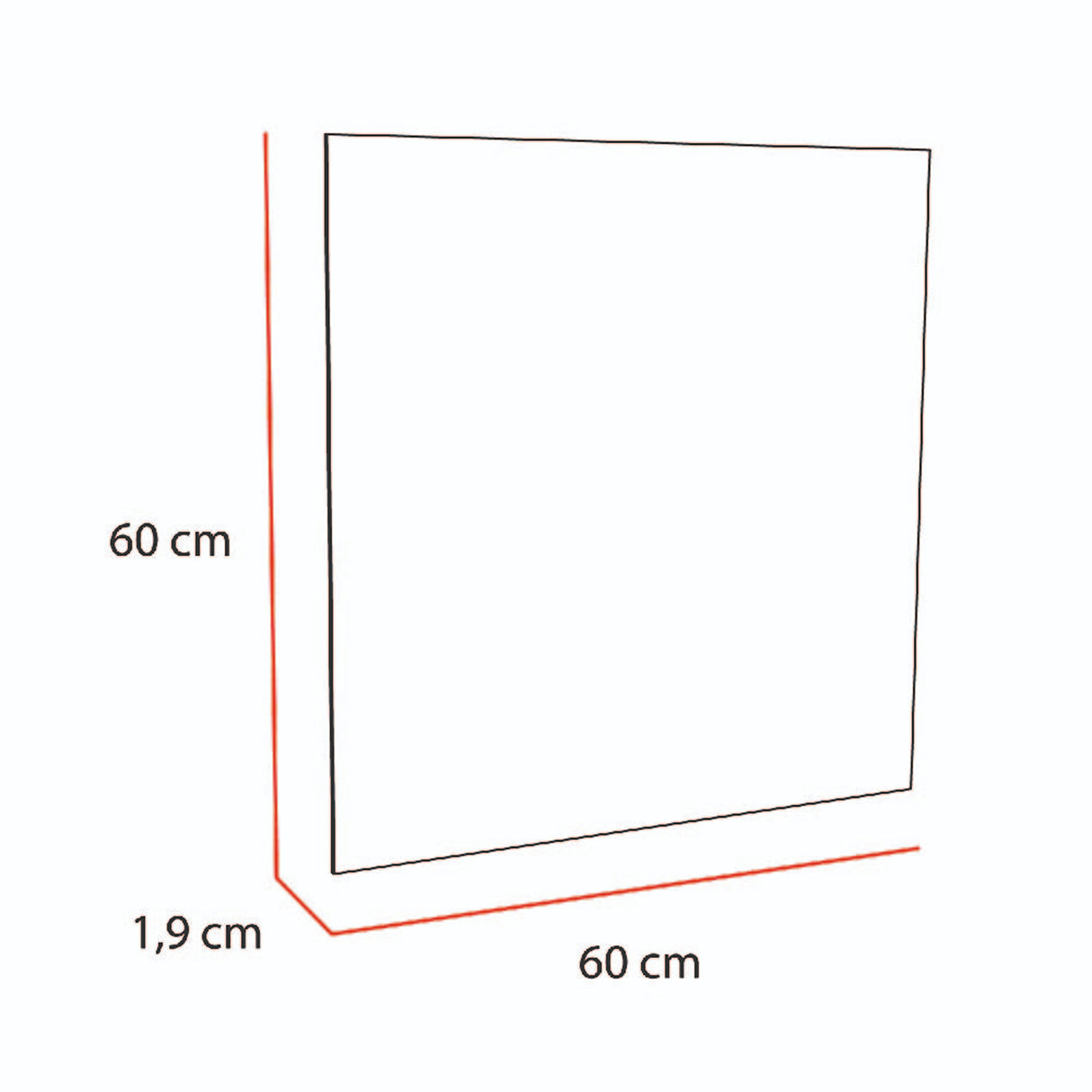 Espejo de Baño Roma Plateado 60x60cm Rectangular - Espejos de Baño | Bylmo