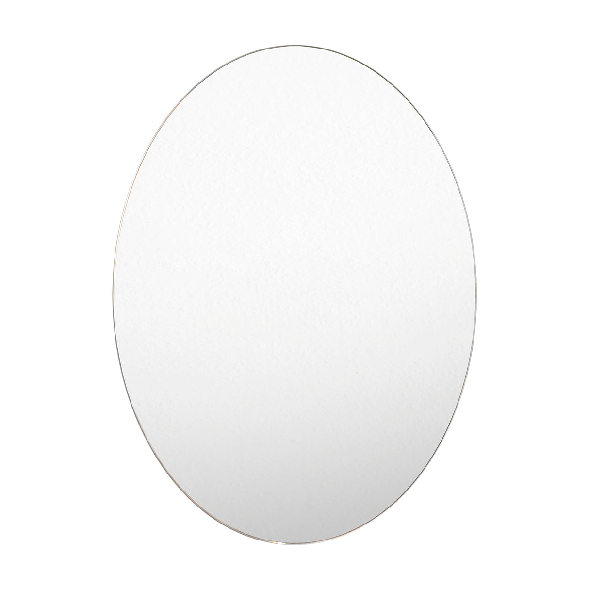 Espejo de Baño Napoli Plateado 45x60cm Ovalado con Biselado - Espejos de Baño | Bylmo