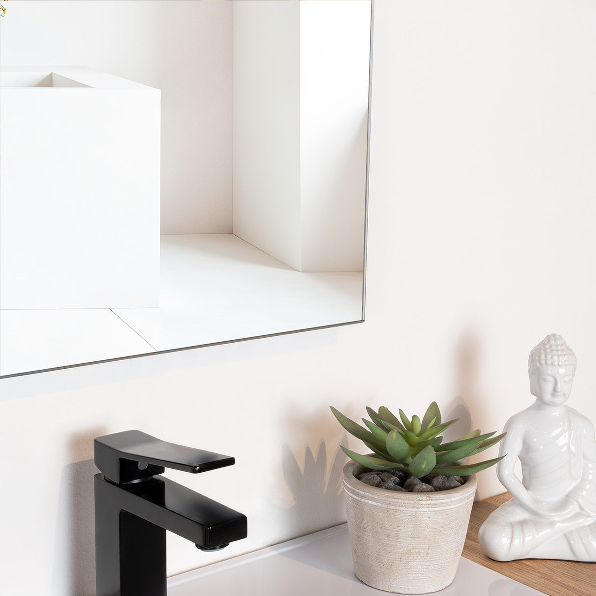 Espejo de Baño Garda Plateado 51.5x90cm Rectangular con Biselado - Espejos de Baño | Bylmo