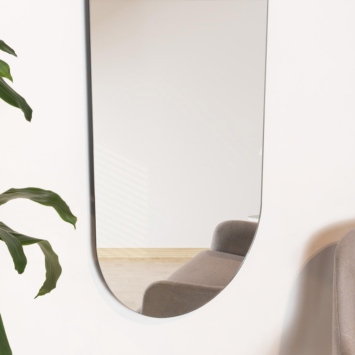 Espejo de Baño Lucerna Plateado 40x120cm Ovalado con Biselado - Espejos Decorativos | Bylmo