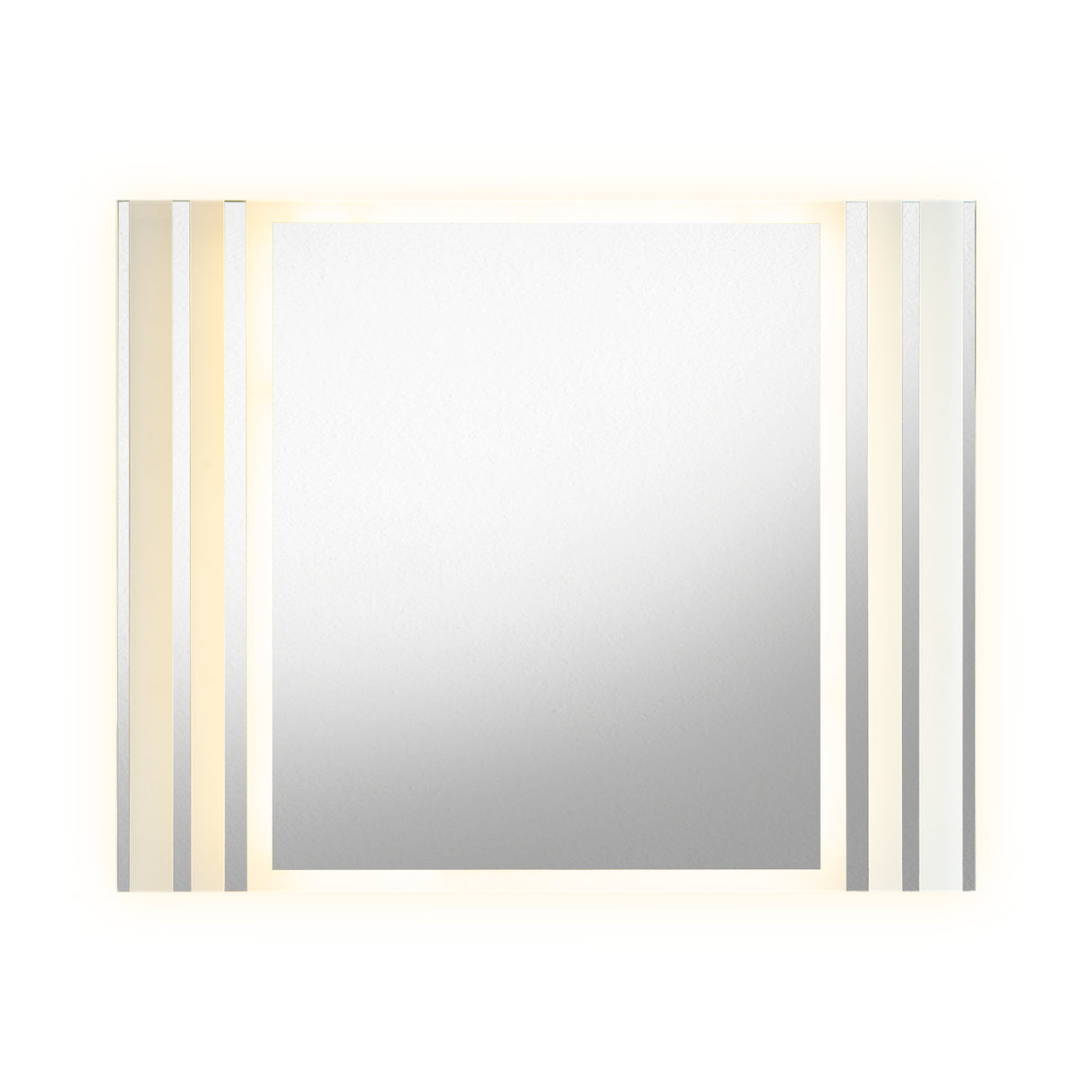 Espejo de Baño Led Apolo Plateado 100x80cm Rectangular con Sandblasting - Espejos de Baño | Bylmo