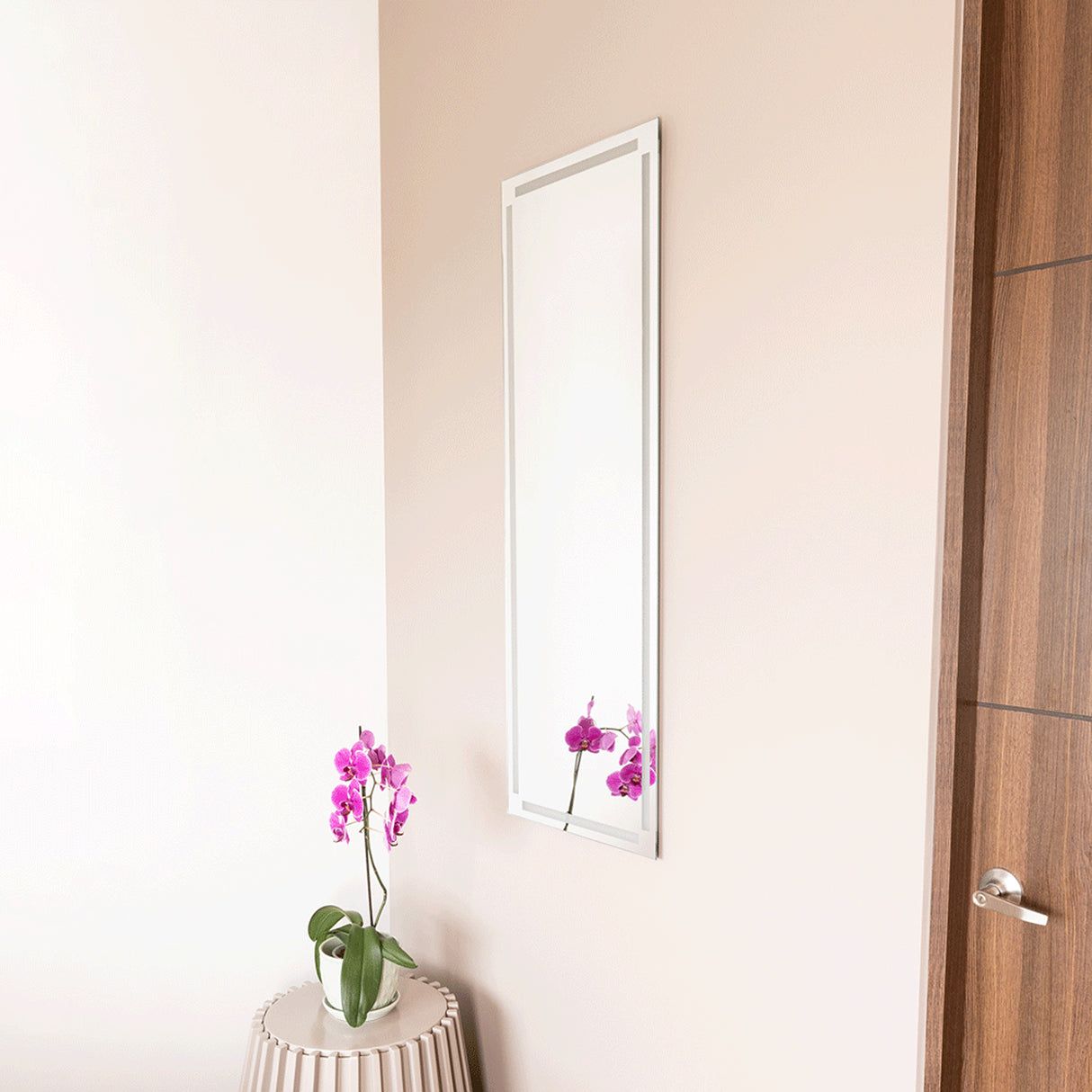 Espejo de Pared Lugo Plateado 45x130cm Rectangular sin Marco - Espejos Decorativos | Bylmo