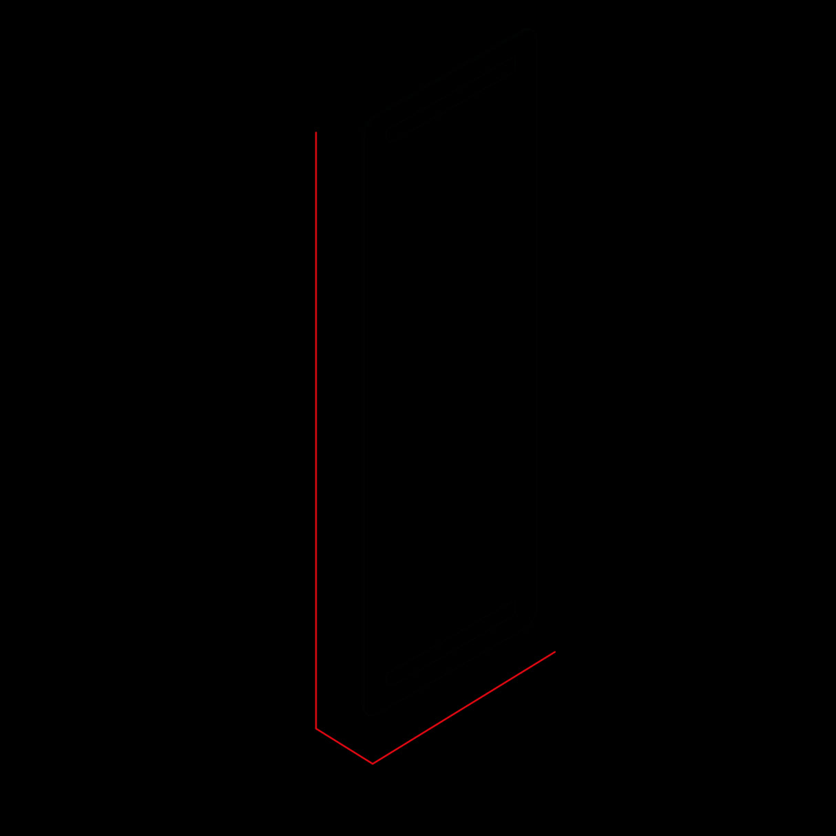 Espejo de Baño Melilla Gris 40x130cm Rectangular con Sandblasting y con Iluminación Led - ESPEJOS DE BANHO | Bylmo