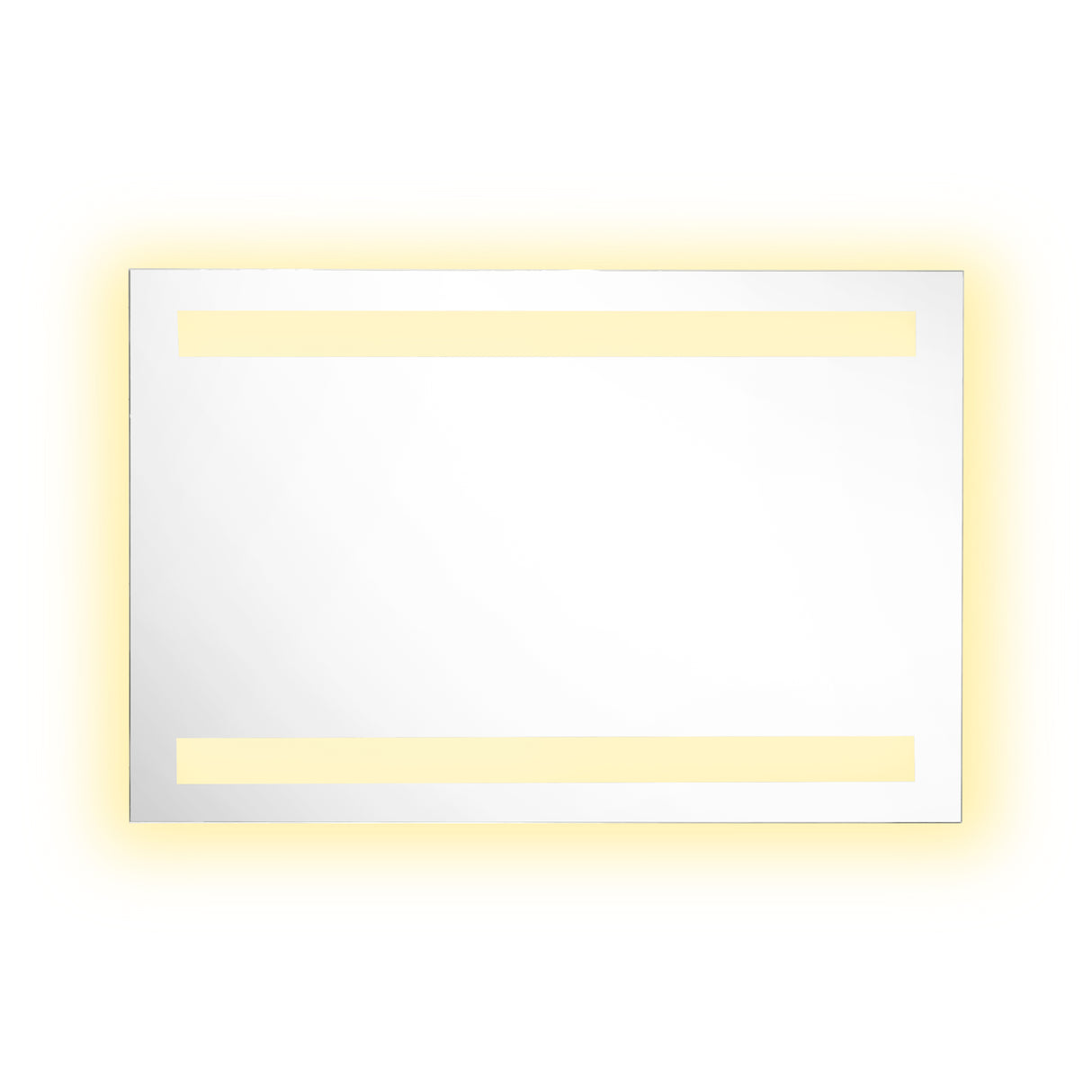 Espejo de Baño Udine Gris 90x60cm Rectangular con Sandblasting y con Iluminación Led - ESPEJOS DE BANHO | Bylmo