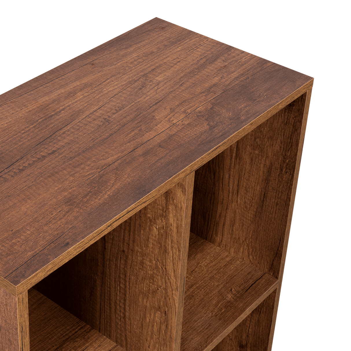 Biblioteca Otto caramelo 80x60cm con Cuatro Compartimientos - Bibliotecas | Bylmo