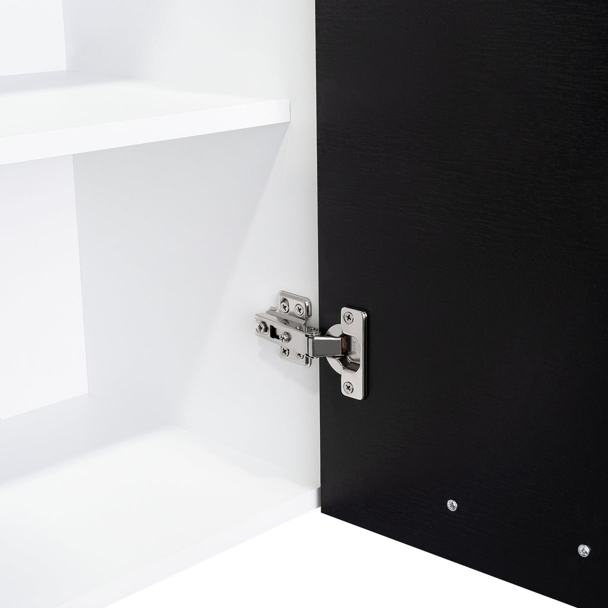 Mueble Superior de Cocina Wengue y Blanco 150x60cm con Dos Entrepaños y con Seis Puertas - Cocinas | Bylmo