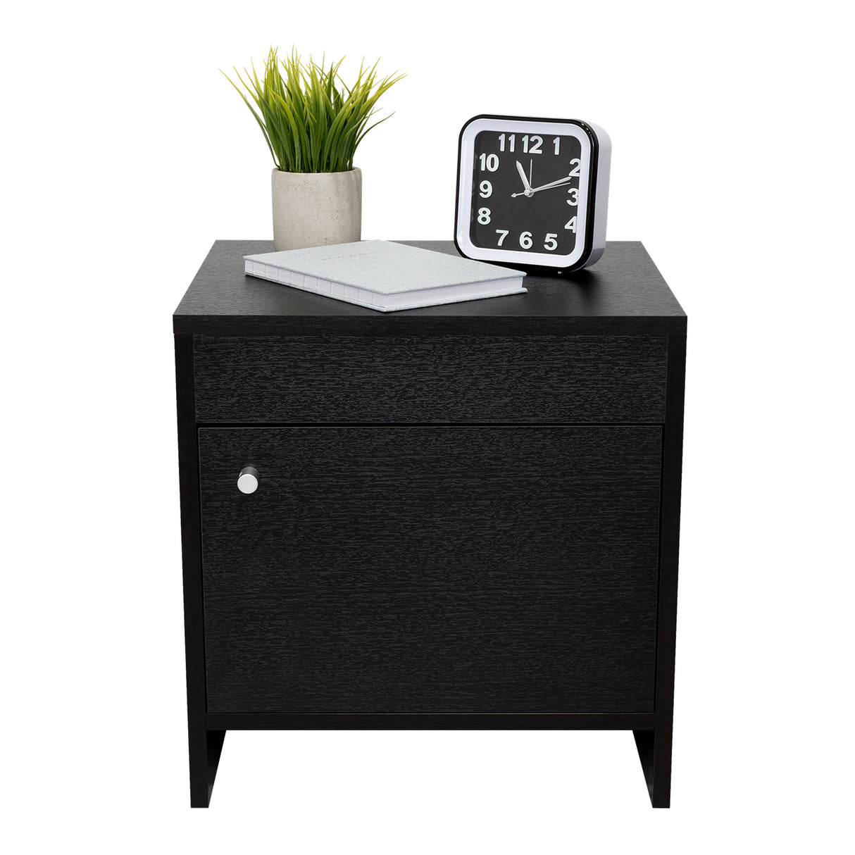 Mesa de Noche Colore wengue 41.6x40cm con Una Puerta - Mesas de Noche | Bylmo