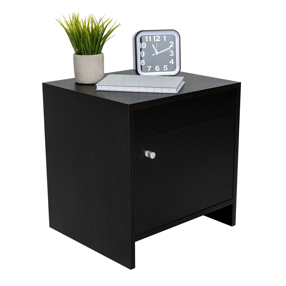 Mesa de Noche Colore wengue 41.6x40cm con Una Puerta - Mesas de Noche | Bylmo