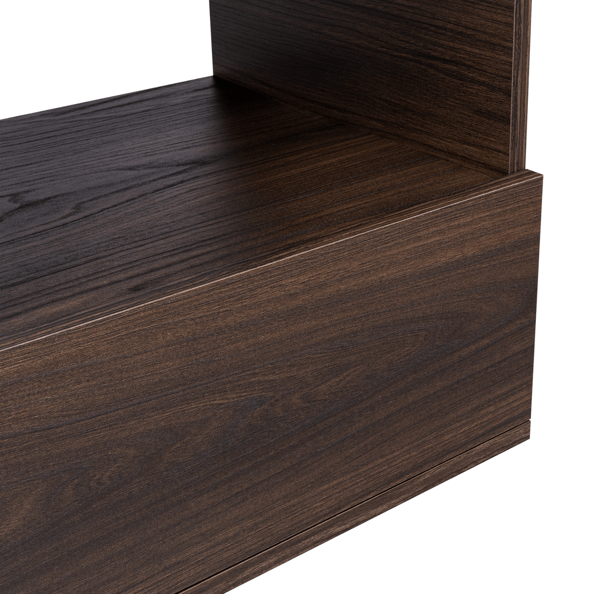 Mesa de Noche Camel habano 45x40cm con Un Cajón y con Un Compartimiento - Mesas de Noche | Bylmo