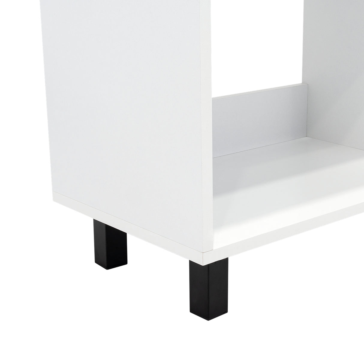 Rack de TV Tunez Blanco Marquez 160x47.5cm Para TV Hasta 70 Pulgadas sin Cajones y con Patas - Muebles para TV | Bylmo
