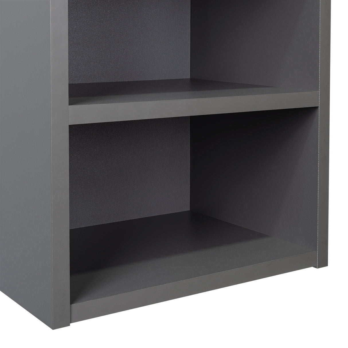 Gabinete de Baño Madrid Wengue y Plomo 30x80cm Rectangular sin Espejo y con Dos Entrepaños - Gabinetes | Bylmo