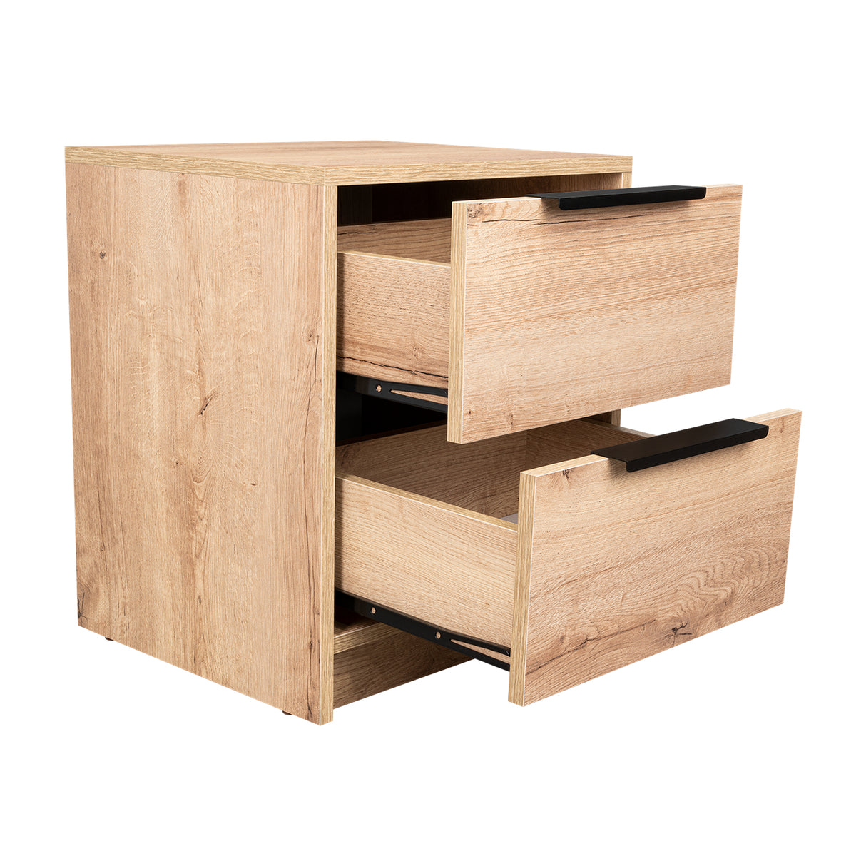 Mesa de Noche Kaia Duna 41x48cm con Dos Cajones - Mesas de Noche | Bylmo