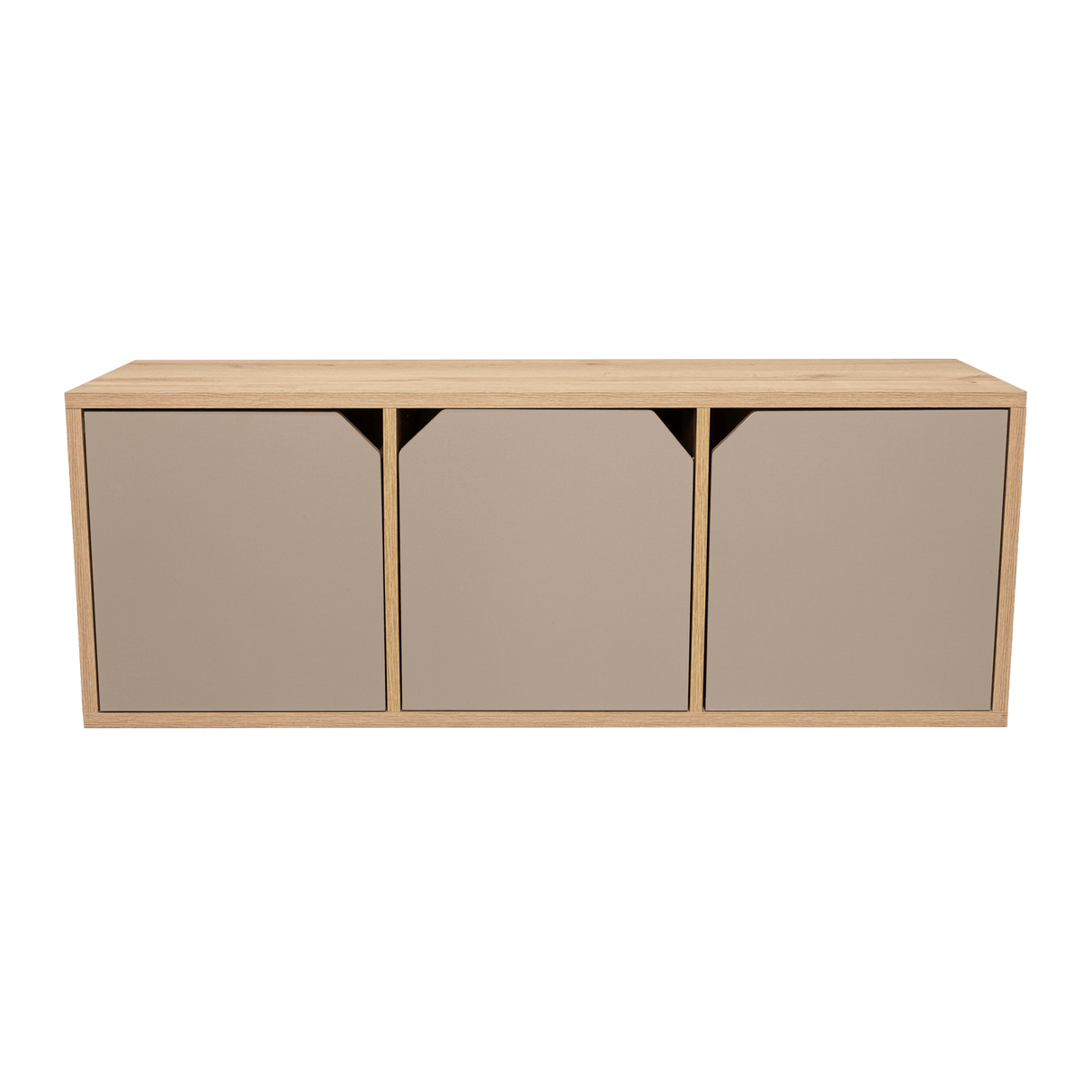 Biblioteca de Piso Piero Duna y Taupe 110.1x40.6cm Rectangular con Tres Compartimientos - Bibliotecas | Bylmo