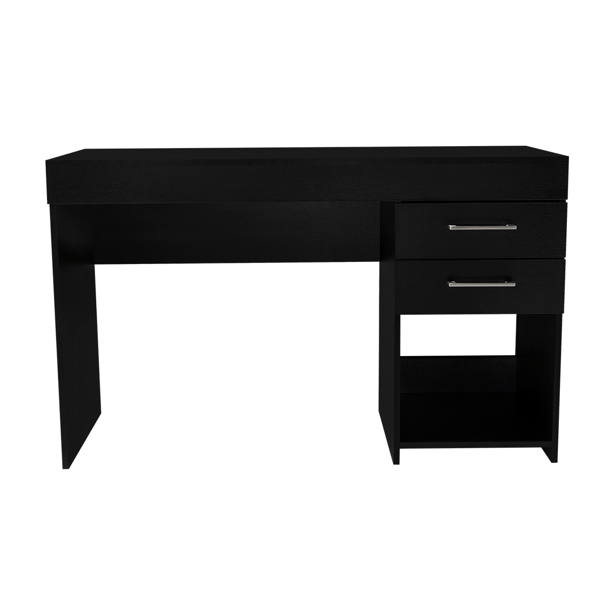 Escritorio Ibare Wengue 120 cm con Cajones y Entrepaños - Escritorios y Archivadores | Bylmo