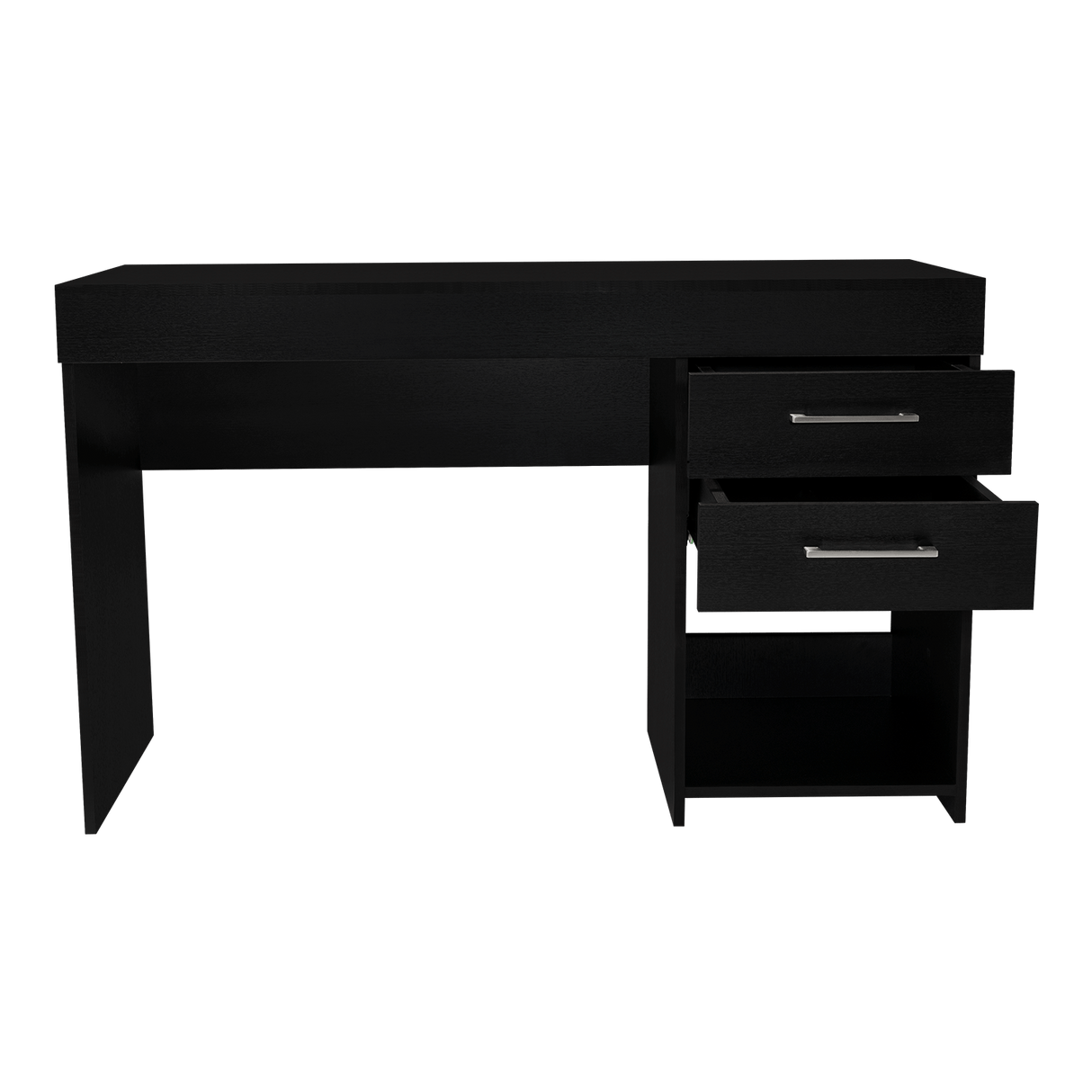 Escritorio Ibare Wengue 120 cm con Cajones y Entrepaños - Escritorios y Archivadores | Bylmo