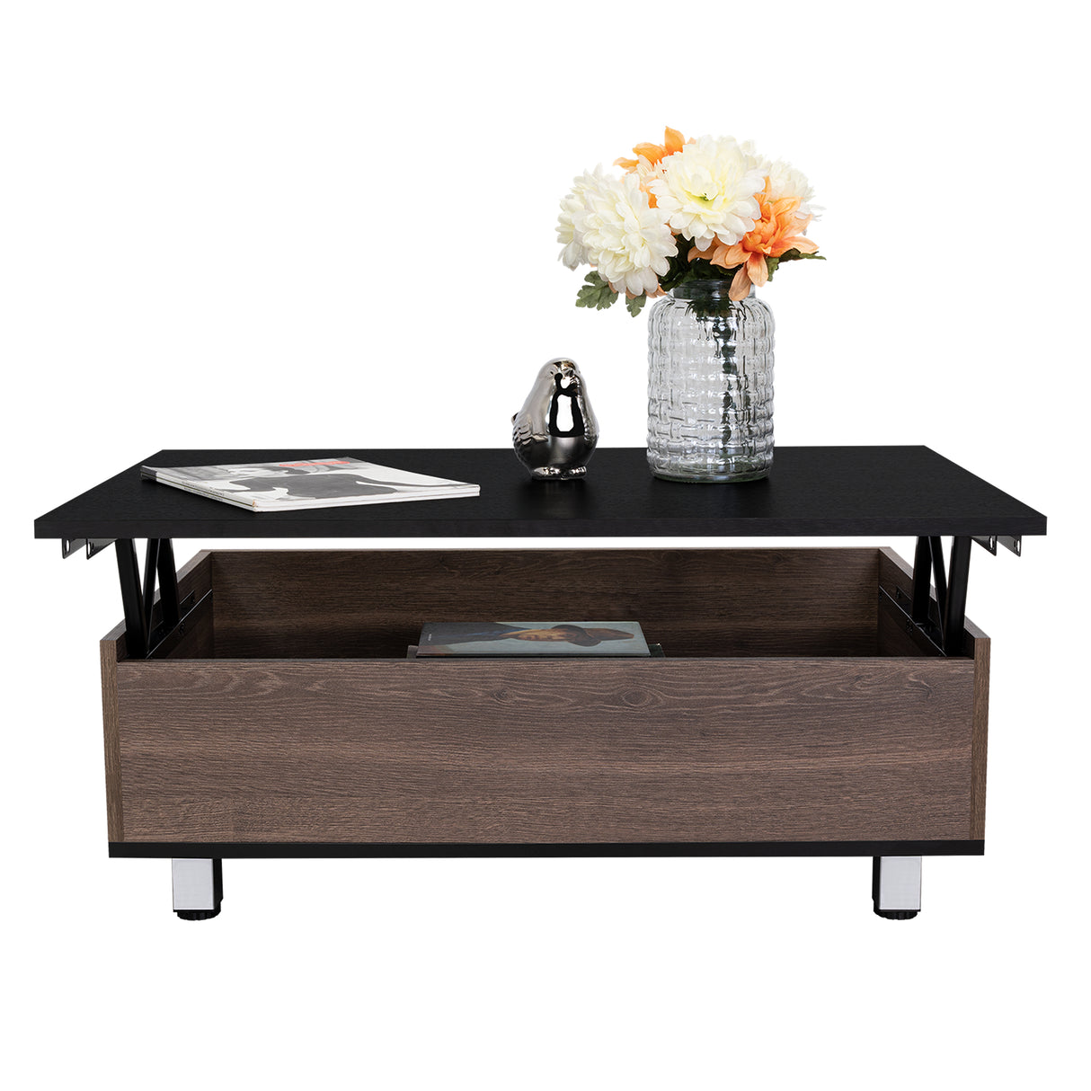 Mesa de Centro Coñac 80x29cm Rectangular Transformable Con Patas - Mesas | Bylmo