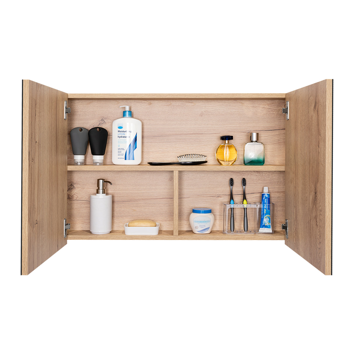 Gabinete de Baño 80 C Duna 80x50cm Rectangular con Espejo y con Un Entrepaño - Gabinetes | Bylmo