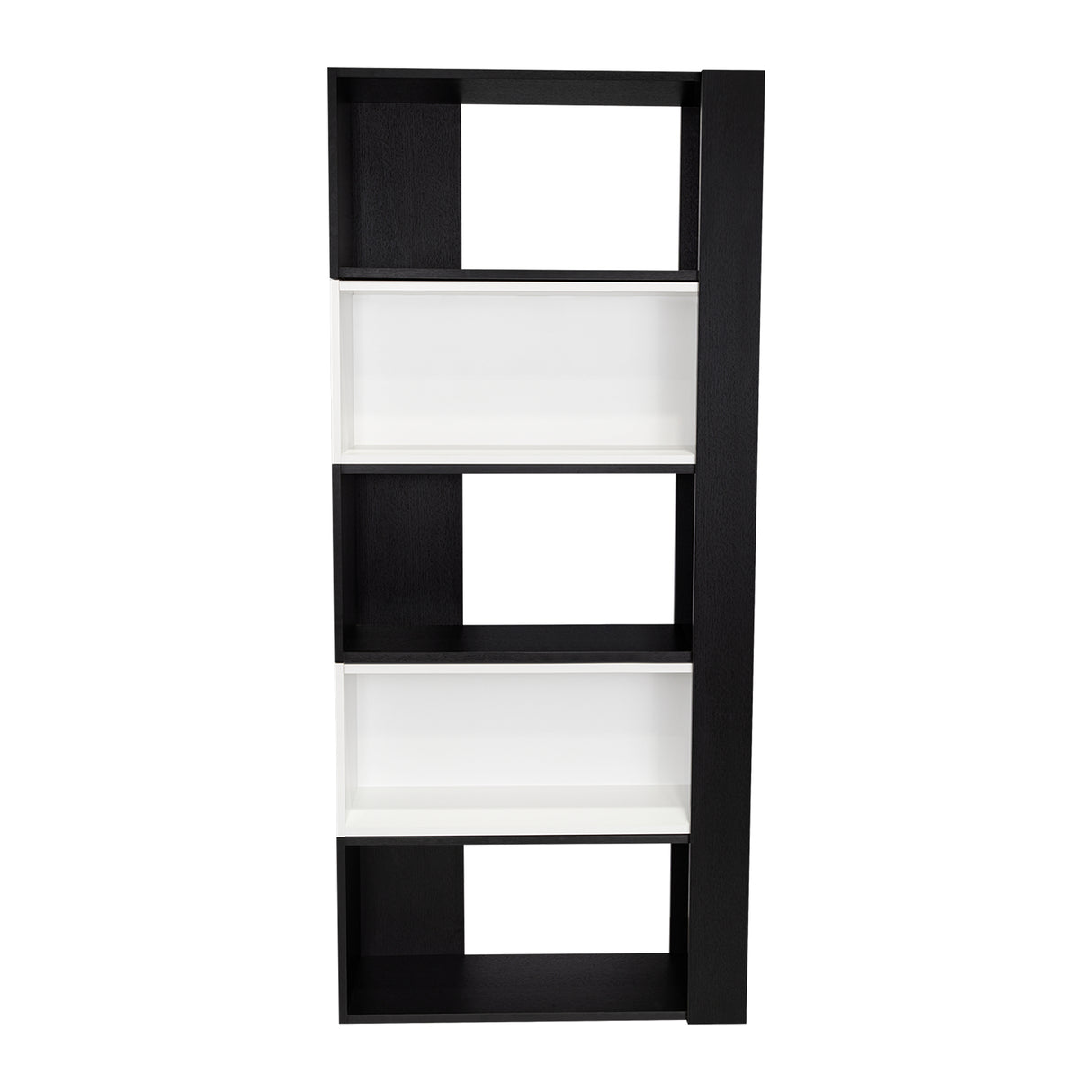 Biblioteca Transformable Cubo Beijing Wengue 70 cm con Módulos Flotantes y Entrepaños - Bibliotecas | Bylmo