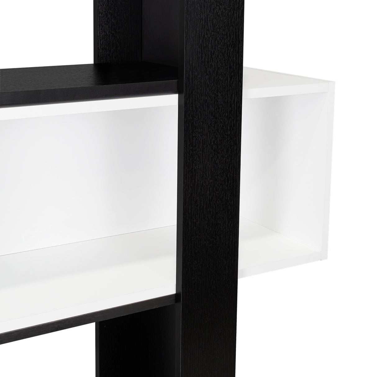 Biblioteca Transformable Cubo Beijing Wengue 70 cm con Módulos Flotantes y Entrepaños - Bibliotecas | Bylmo