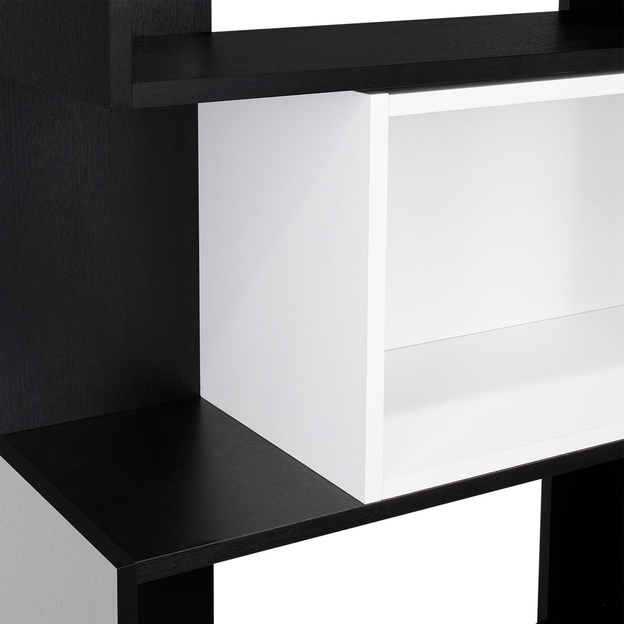 Biblioteca Transformable Cubo Beijing Wengue 70 cm con Módulos Flotantes y Entrepaños - Bibliotecas | Bylmo