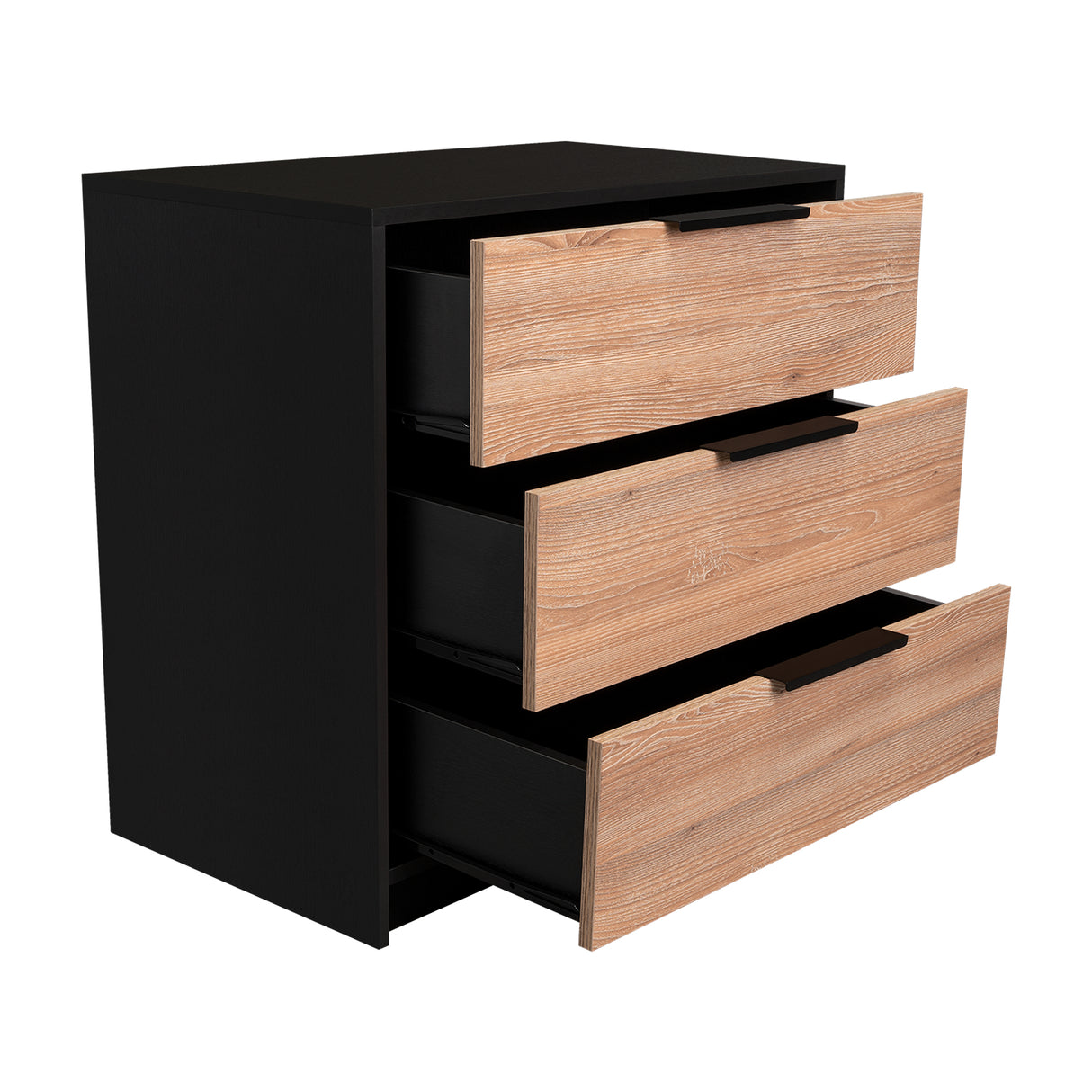 Cómoda Kaia Miel 70x68.7cm De Tres Hileras con Tres Cajones - Cajoneras | Bylmo