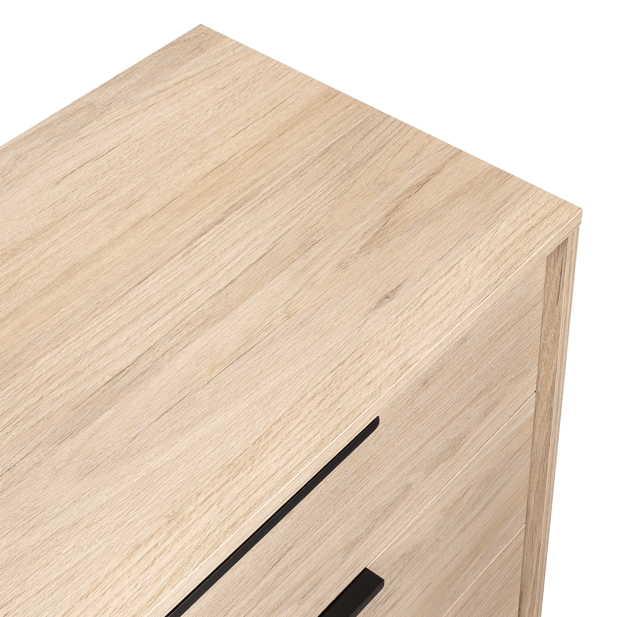 Cómoda Kaia Rovere y Blanco 70x68.7cm De Tres Hileras con Tres Cajones - Cajoneras | Bylmo