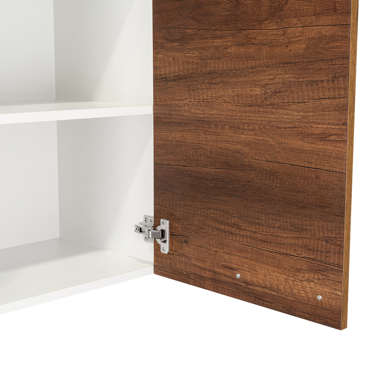 Mueble Superior de Cocina Blanco y Caramelo 150x60cm con Un Entrepaño y con Cuatro Puertas - Cocinas | Bylmo