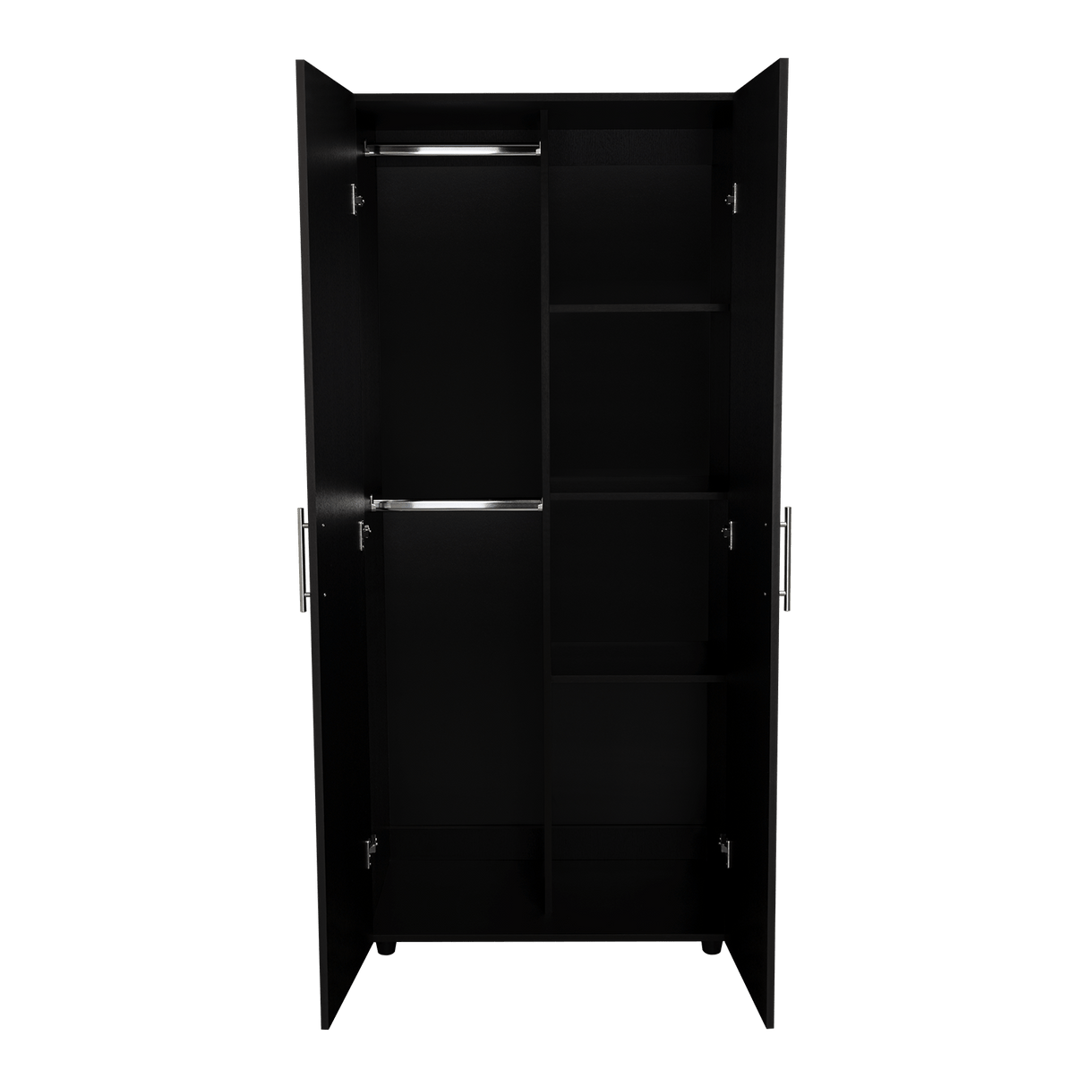 Closet Tera Wengue 80x180cm sin Cajones con 3 Entrepaños - Closets | Bylmo