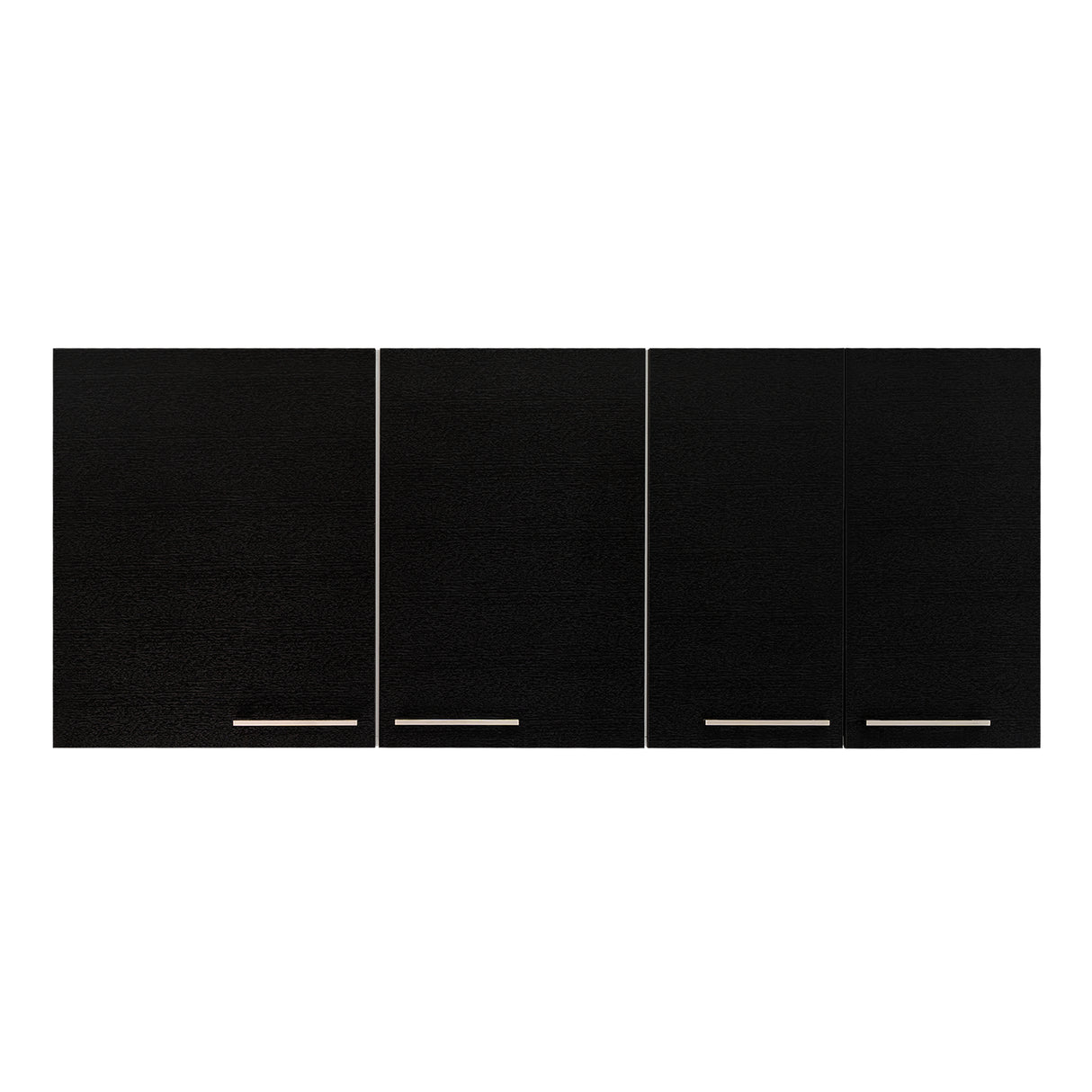 Mueble Superior de Cocina Blanco y Wengue 150x60cm con Un Entrepaño y con Cuatro Puertas - Cocinas | Bylmo