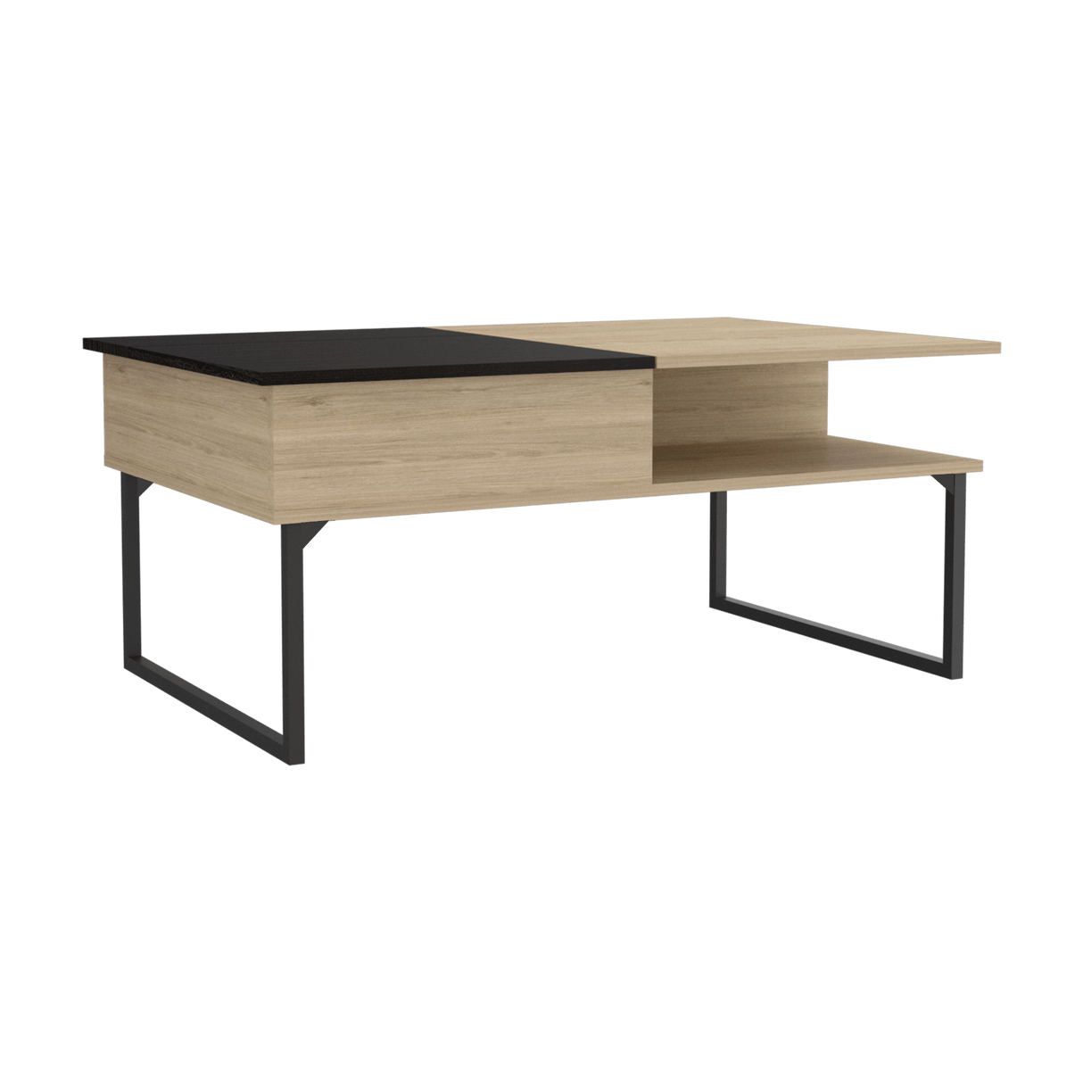 Mesa de Centro 5G rovere y Wengue 105.1x45.7cm Rectangular Extensible con Compartimiento - MESAS DE CENTRO | Bylmo