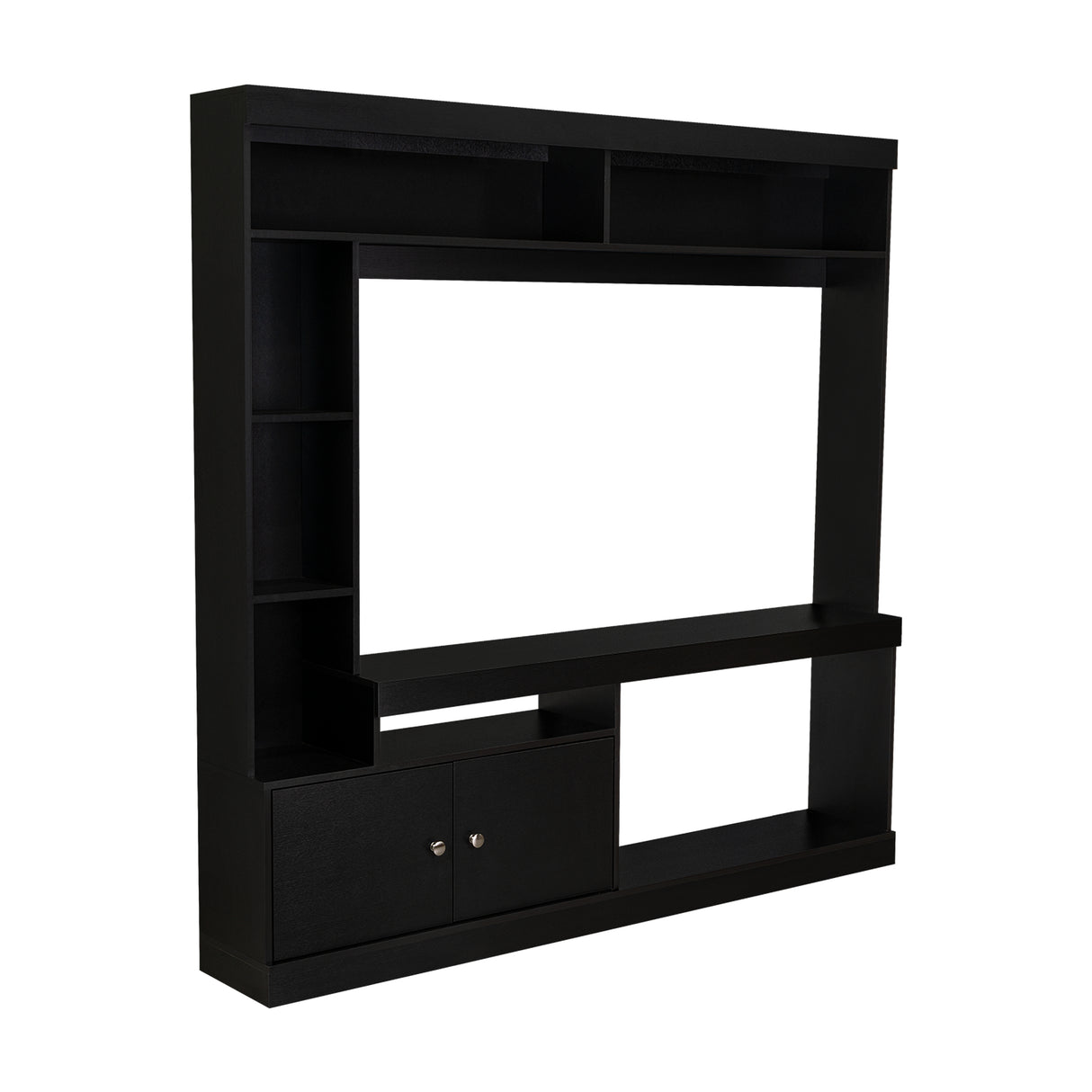 Centro de Entretenimiento Dante Wengue 180x170.6cm Para TV Hasta 45 Pulgadas con Un Cajón - Muebles para TV | Bylmo