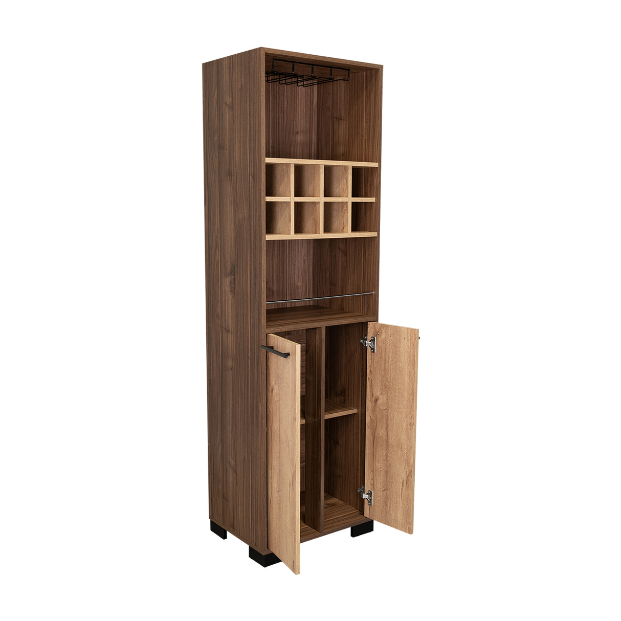 Bar Marsella Gales 52.9x179.8cm con Un Cajón y con Ocho Portabotellas - Bares | Bylmo