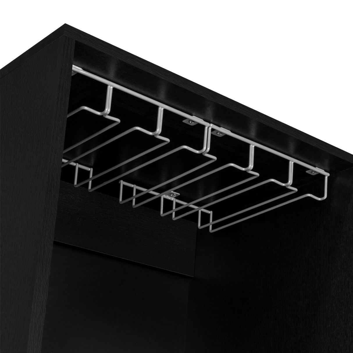 Bar Kaia Wengue y Miel 53x180cm con Un Cajón y con Ocho Portabotellas - Bares | Bylmo