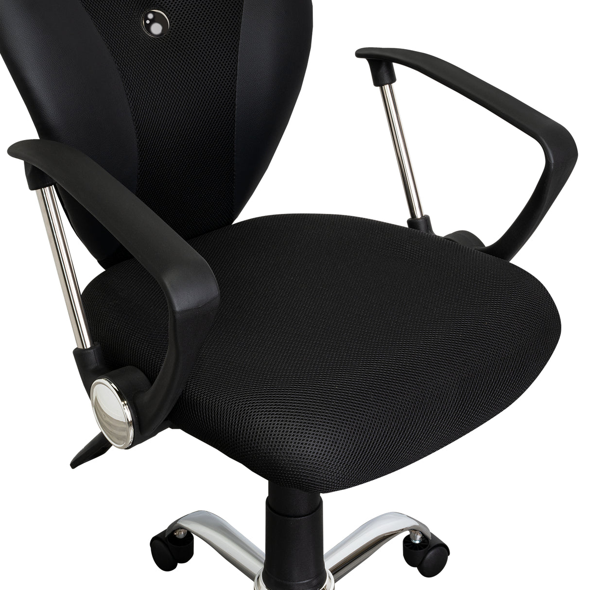 Silla de Oficina Negro 57x59cm con Apoya Brazos - Sillas | Bylmo