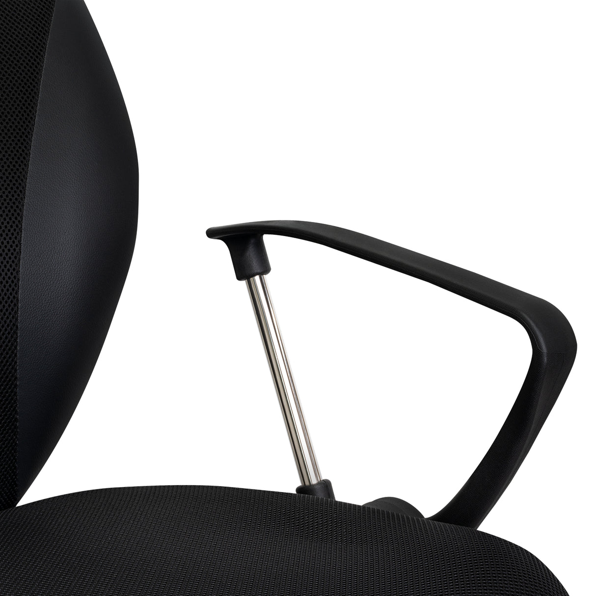 Silla de Oficina Negro 57x59cm con Apoya Brazos - Sillas | Bylmo