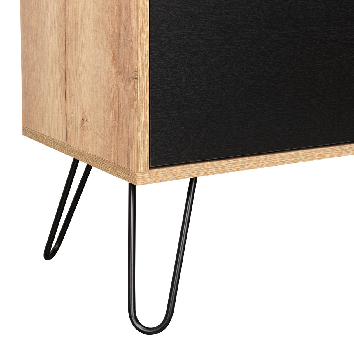 Alacena Audra Duna y Wengue 94.7x180cm sin Cajones y con Cuatro Puertas - Muebles Organizadores | Bylmo