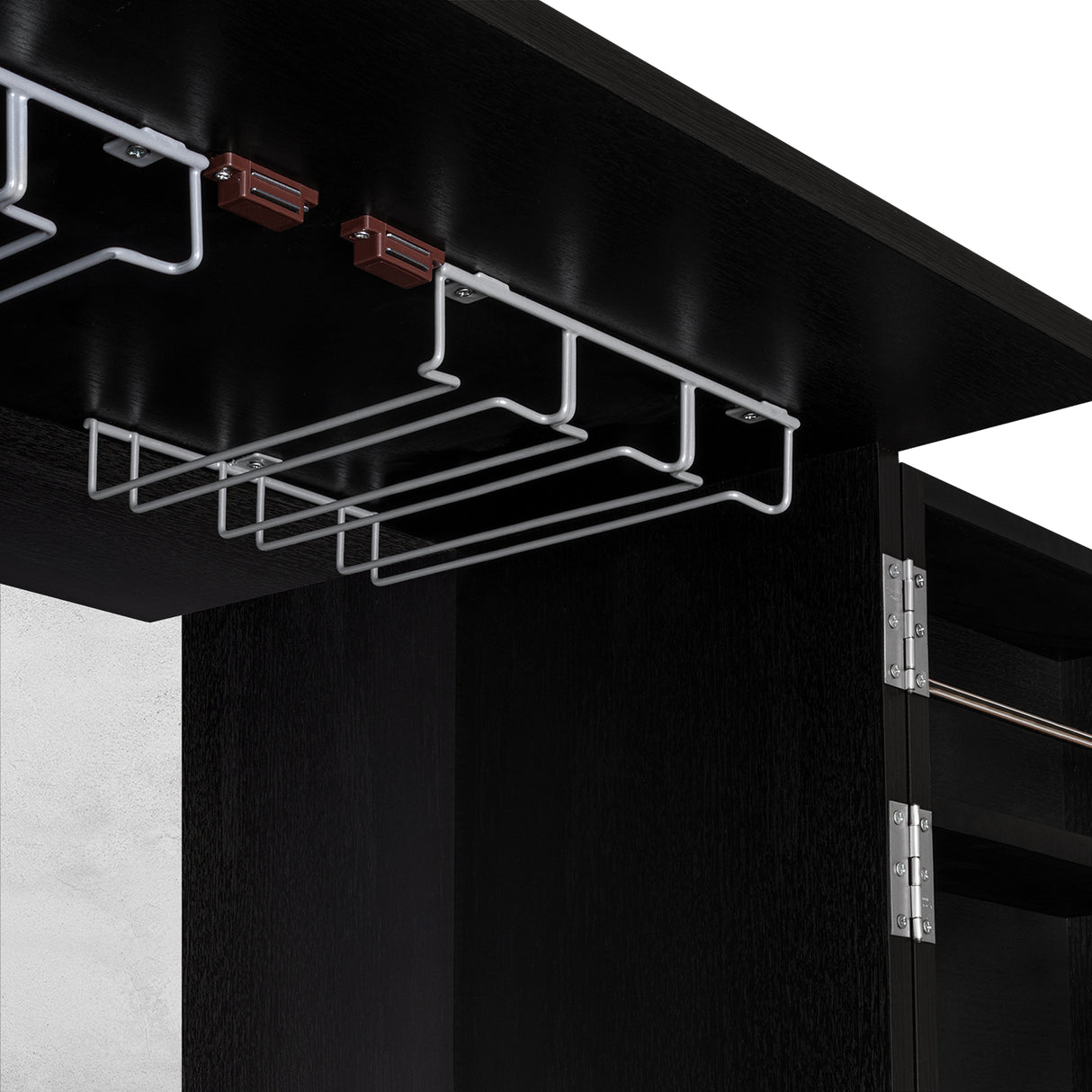 Bar Malbec Wengue 75x175cm con Un Cajón y con Dieciocho Portabotellas - Bares | Bylmo