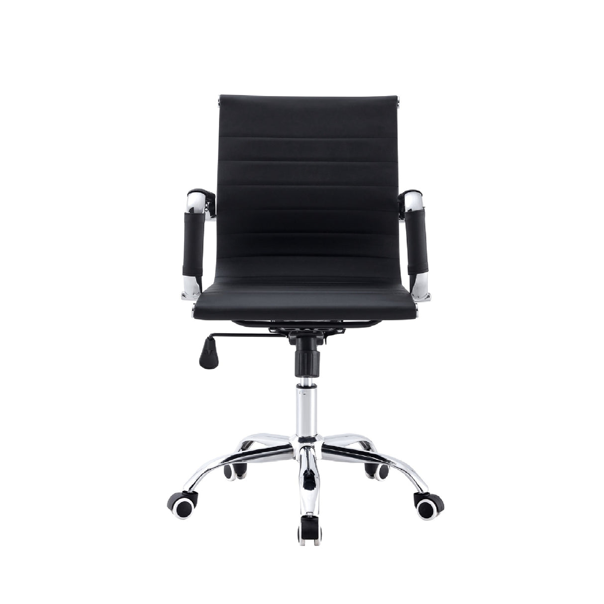 Silla de Oficina BM530 Negro 65x96cm Reclinable con Soporte Lumbar y con Apoya Brazos - SILLAS DE OFICINA | Bylmo