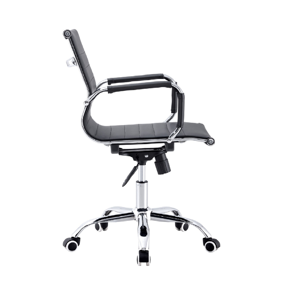 Silla de Oficina BM530 Negro 65x96cm Reclinable con Soporte Lumbar y con Apoya Brazos - SILLAS DE OFICINA | Bylmo