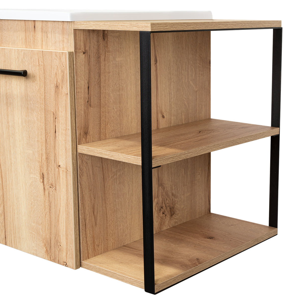 Mueble para Lavamanos Khari Duna 80x80cm Individual con Lavamanos y con con Dos Puertas - Muebles para Baño | Bylmo