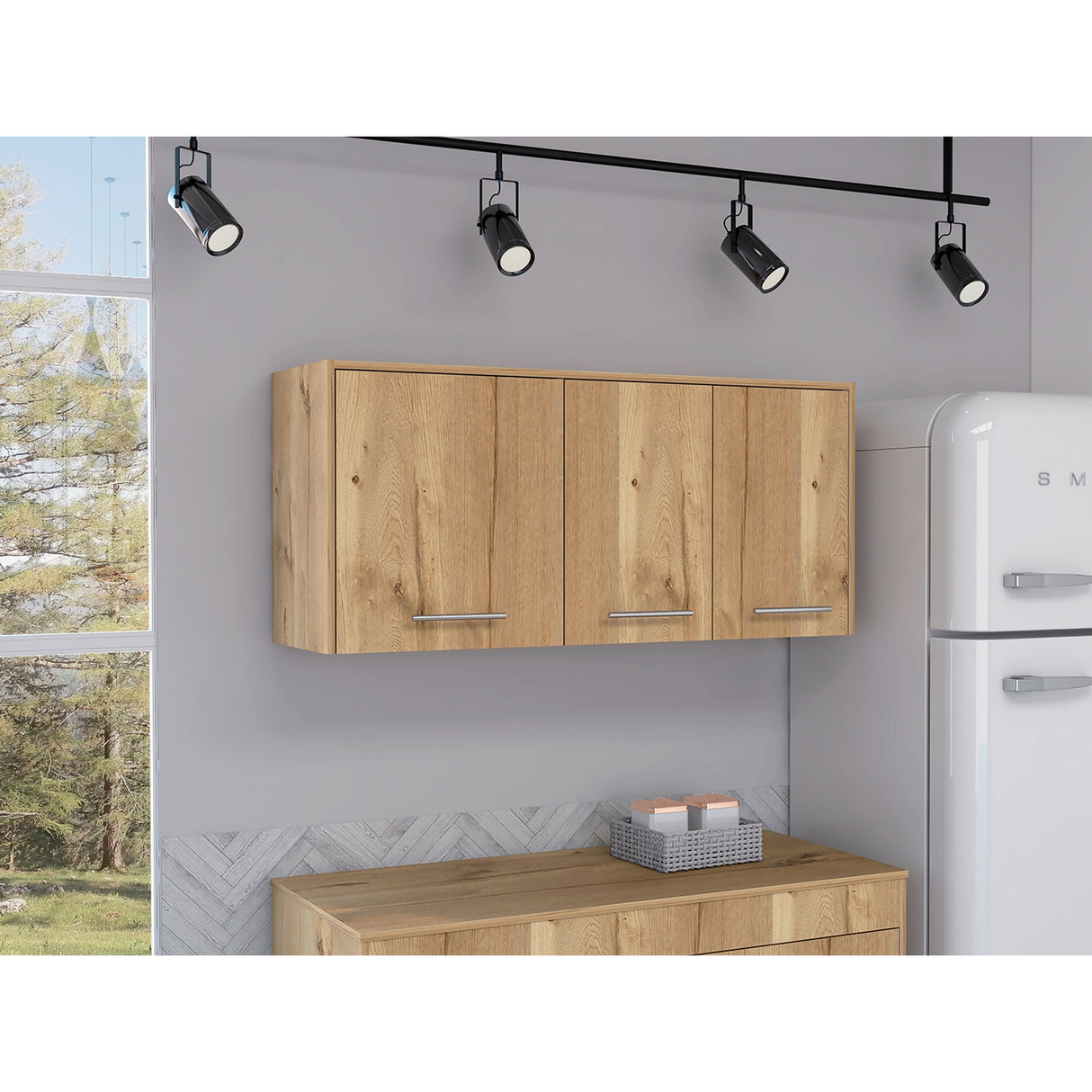 Mueble Superior de Cocina Orion Duna 120x54.5cm con Tres Puertas y con Locero - MUEBLES SUPERIORES DE COCINA | Bylmo