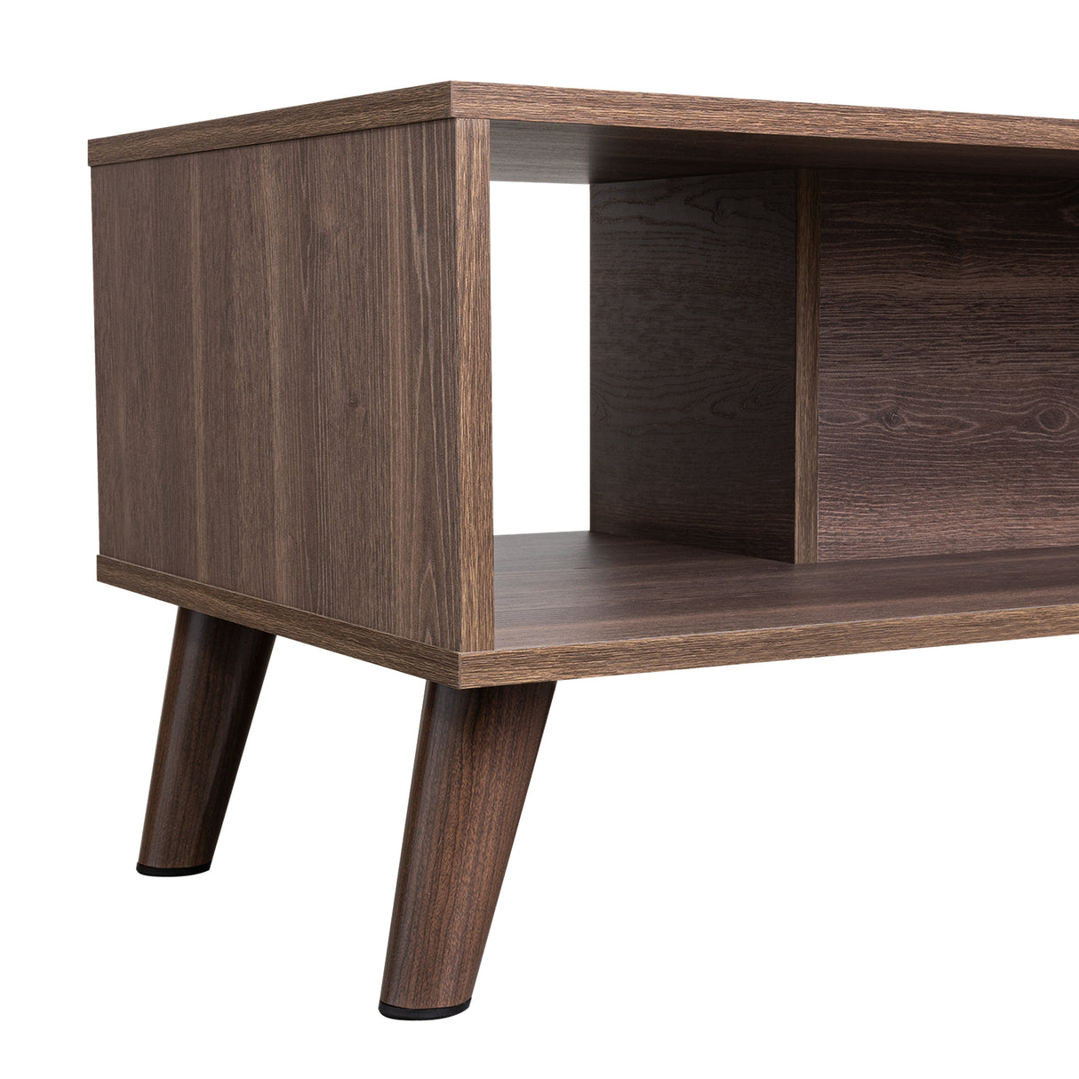 Mesa de Centro Z Coñac 101.1x40cm Rectangular con Patas y con Compartimientos - Mesas de Centro | Bylmo