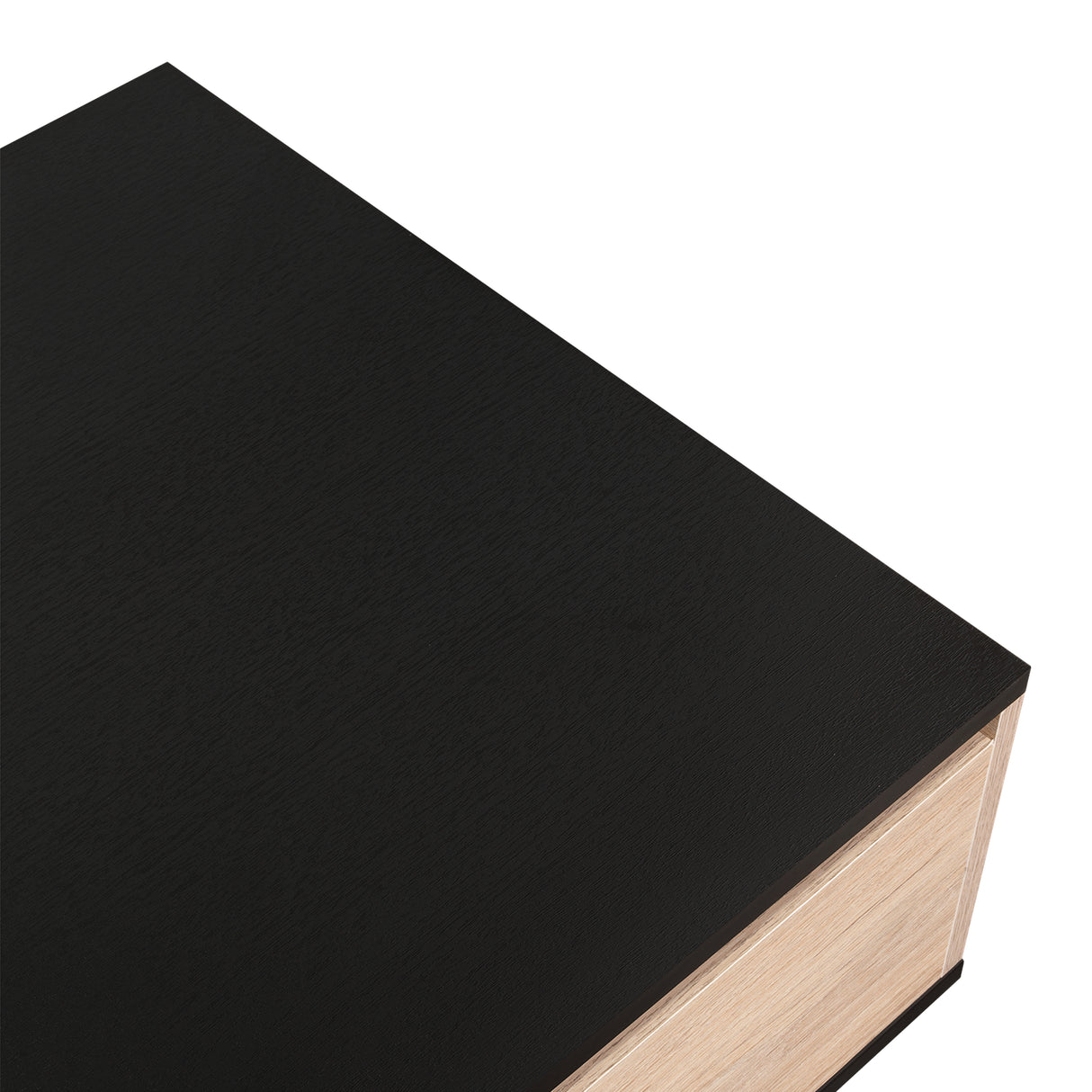 Mesa de Centro 5G Wengue y Rovere 80x29cm Rectangular Extensible con Compartimiento - MESAS DE CENTRO | Bylmo