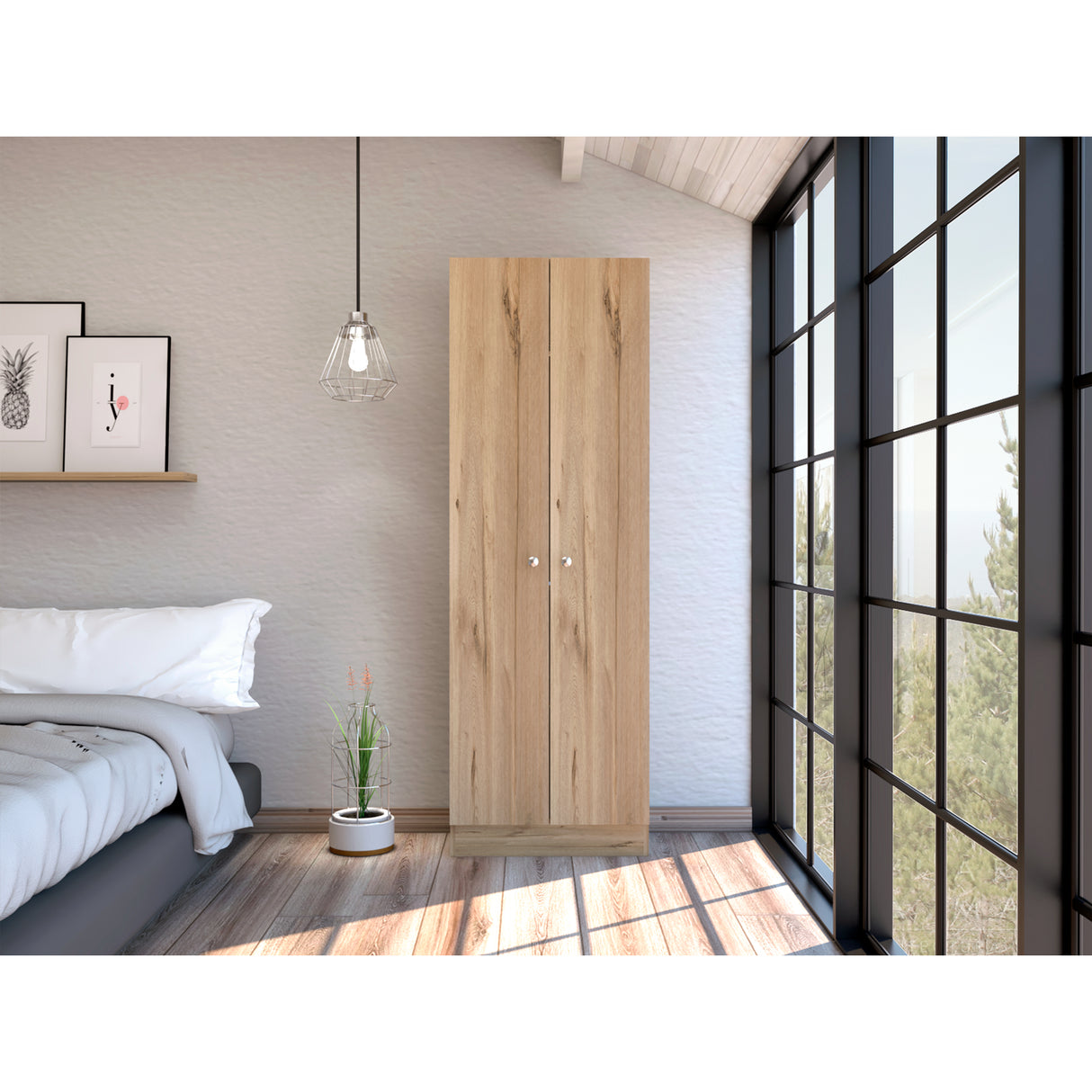 Closet Home Duna y Blanco 60x180cm con Dos Puertas - CLOSETS | Bylmo